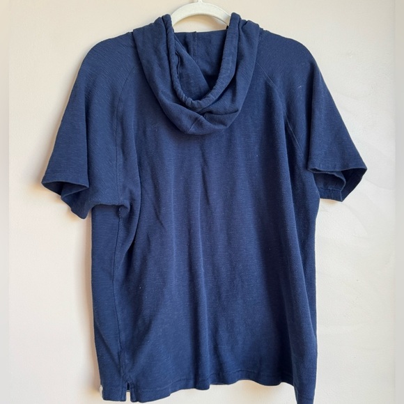 Free Planet Blue‎ Hooded Short Sleeve X Large 100 % Cotton Sustainable Sporty - Picture 2 of 8